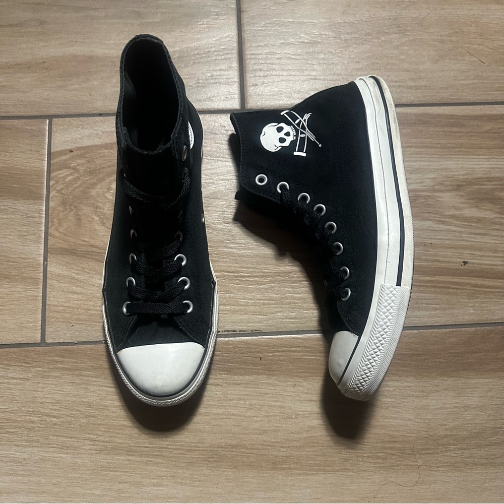 RARE Converse All Star High Top JACKASS Black Knoxville Mtv Movie 1W980 Men’s 9